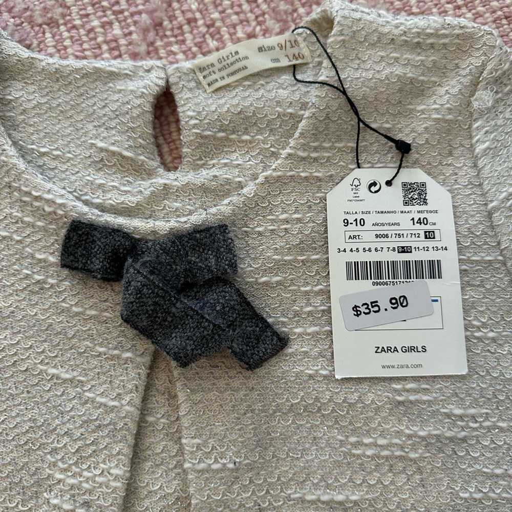 ZARA Girls Soft Collection Dress